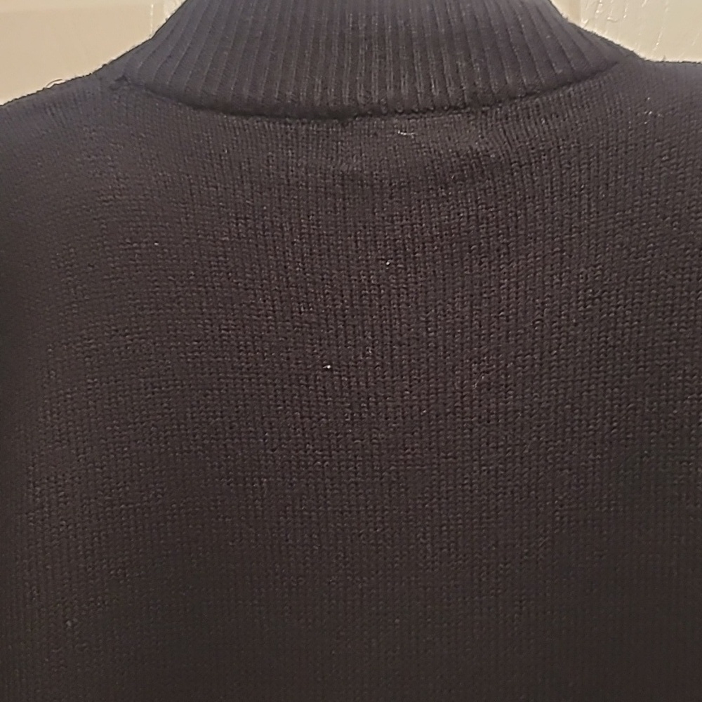 Vintage PLAIN JANE By Sweet Baby Jane Embellished Black Sweater Dress Sz Medium - Picture 7 of 8